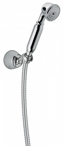 821 Душевой набор с коленом для подачи воды с ориентируемым кронштейном, однофункциональным ручным душем и мм. Шланг с двойной блокировкой 1500, конический 1/2 дюйма. Bongio Wellness