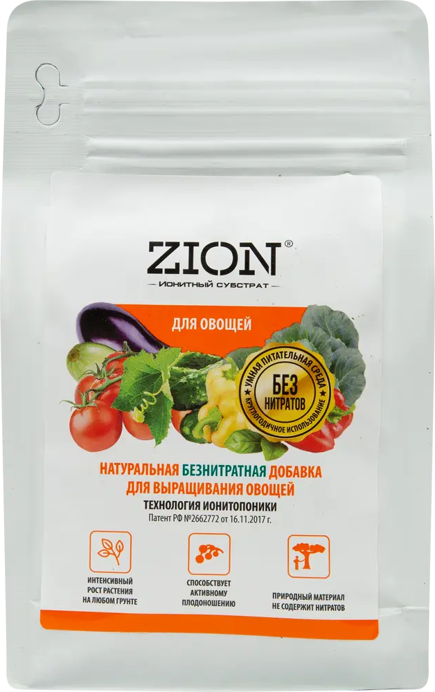 83742232 Субстрат Zion ионный для овощей 600г STLM-0044214