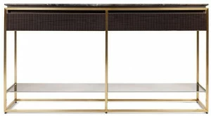 Visionnaire Прямоугольный мраморный столик-консоль с ящиками Banner