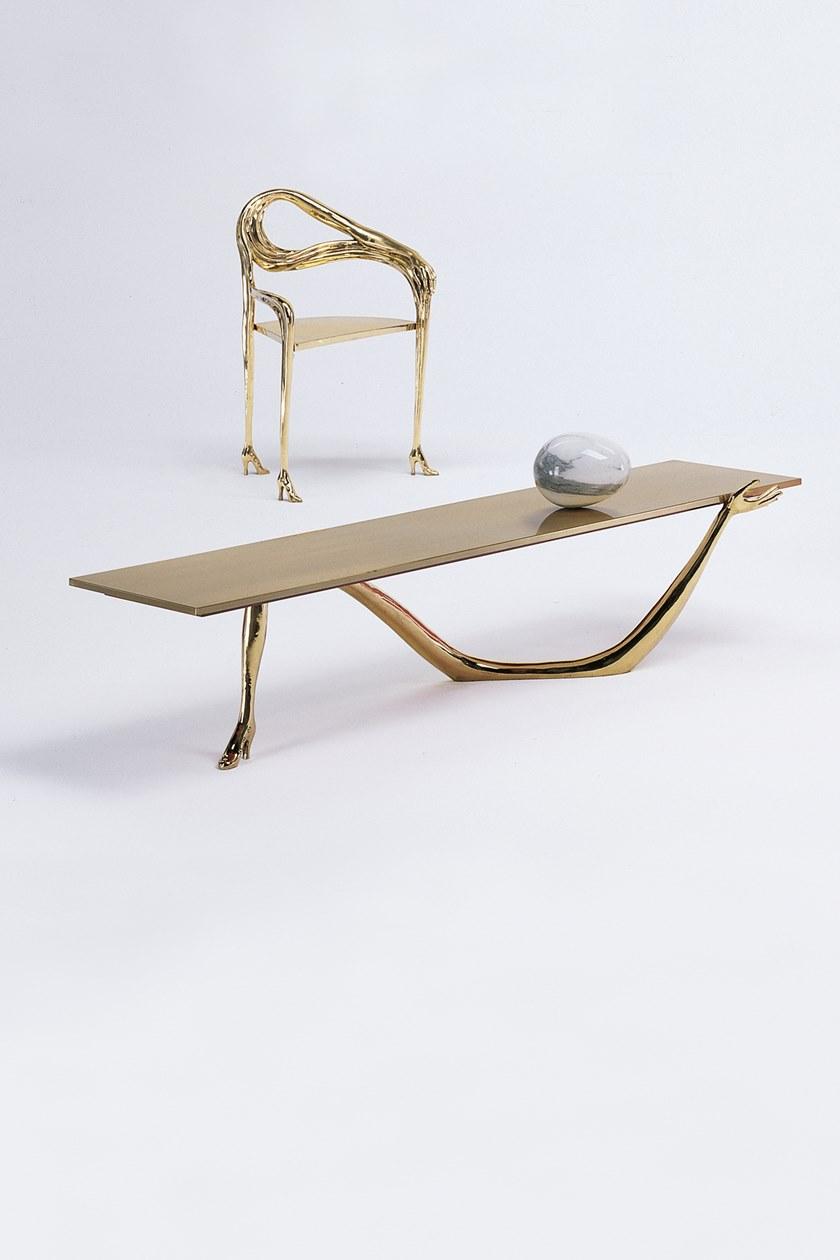 BD Barcelona Design Стул из латуни с подлокотниками Leda sun-id-1467800 - Вид №1