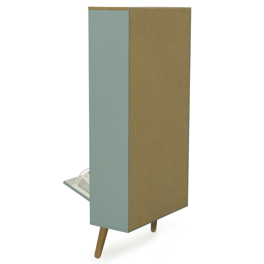 Шкаф для обуви Tenzo Dot, 128х57,5х24 см, дуб, светло-зеленый 1657676 - Вид №6