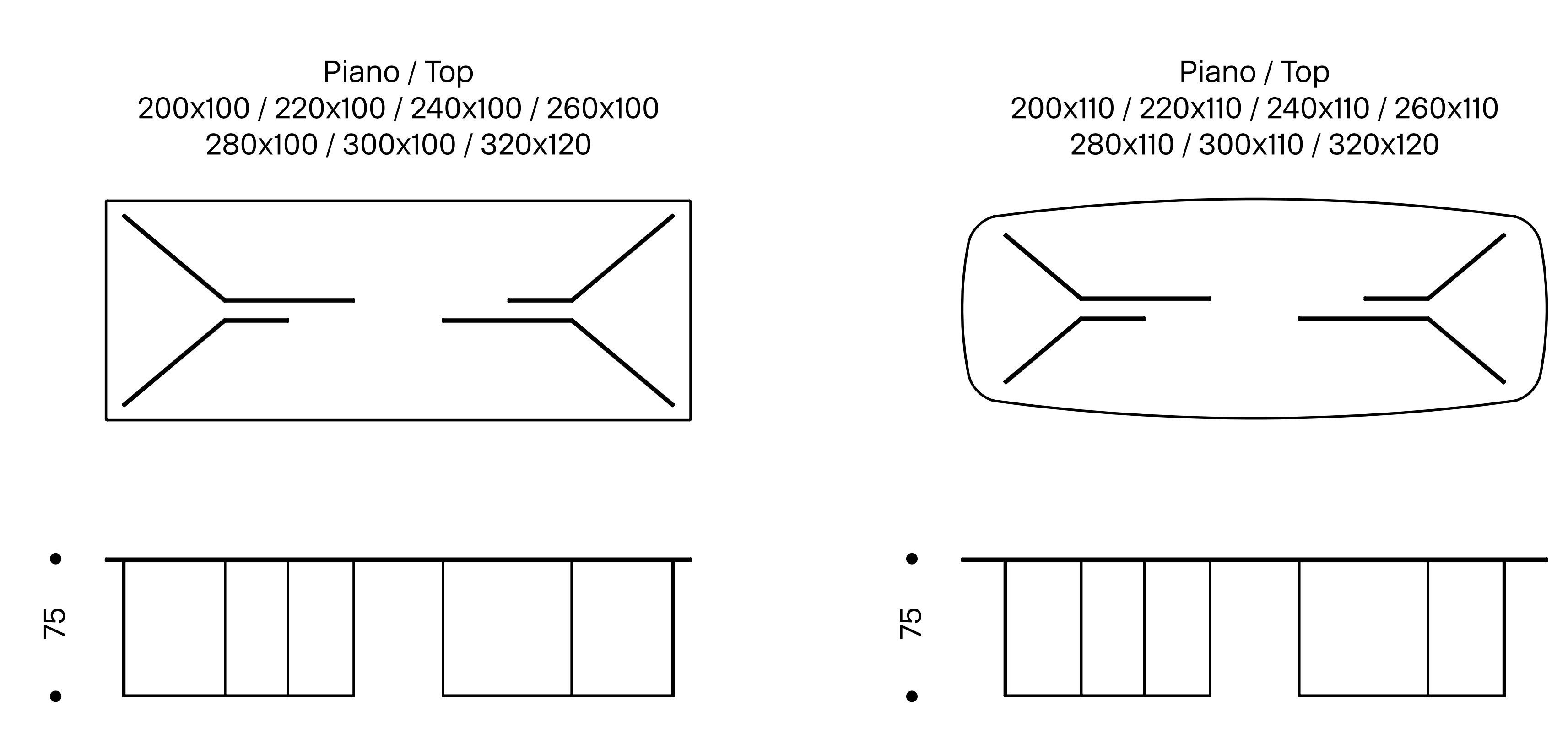 Прямоугольный стол из закаленного стекла Tonelli Design THRIM ARCH-00018537 - Вид №4