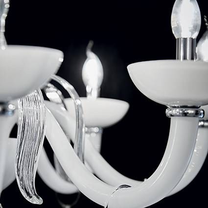 Подвесная люстра Ideal Lux Windsor SP8 IDEAL LUX ДИЗАЙНЕРСКИЕ, WINDSOR 057457 Белый  - Вид №1