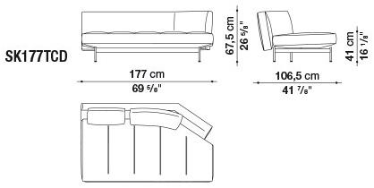 B&B Italia 4-х местный кожаный диван Saké sun-id-1457556 - Вид №11