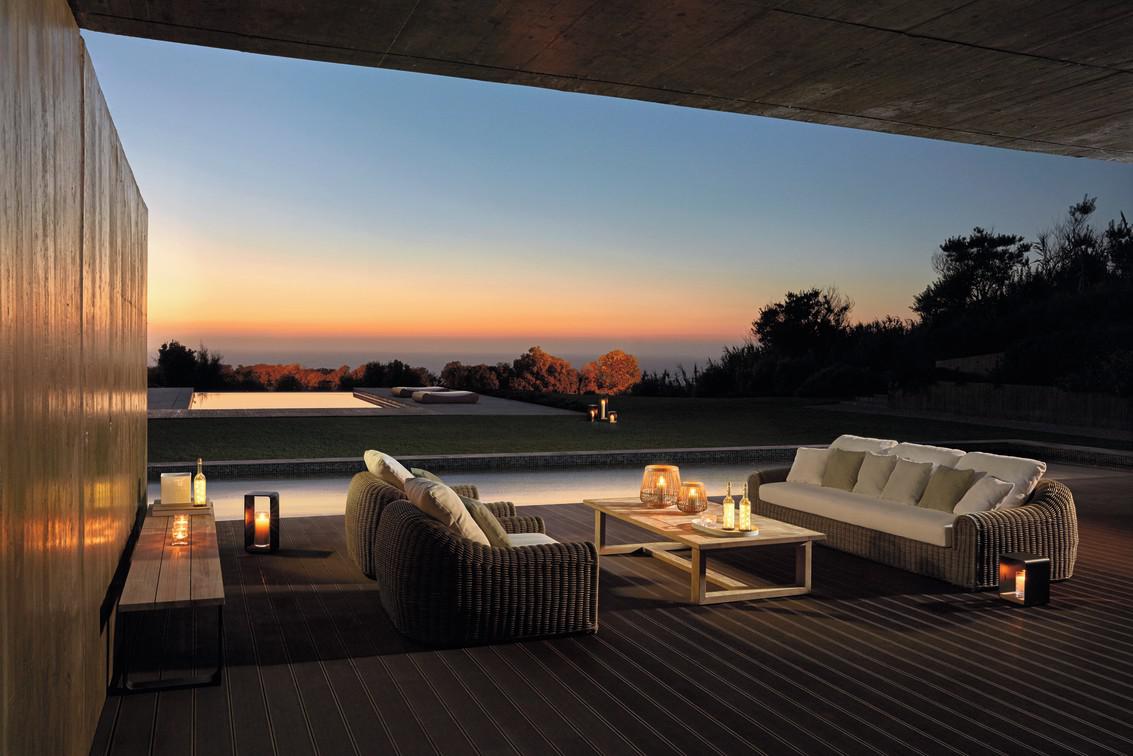 MNST1082 Журнальные столики из teakа 120см x 120см Manutti Siena - Вид №5