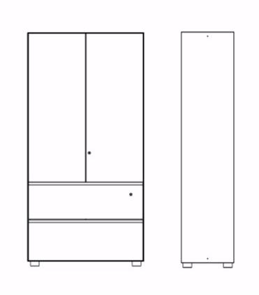 Dieffebi Комбинированный офисный шкаф Primo 6prc000 - Вид №14