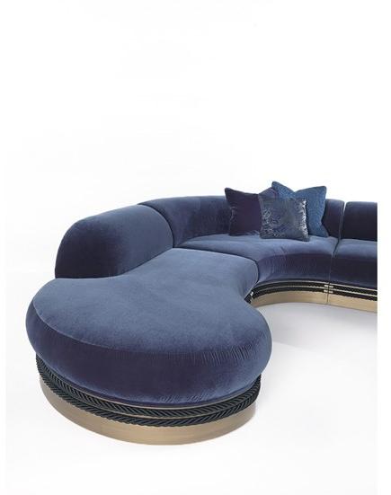 Gianfranco Ferré Home Модульный тканевый диван Alexander Alx.213.a - Вид №4