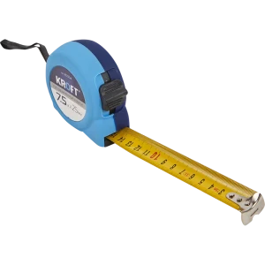 Рулетка Kroft прорезиненная 7.5 м x 25 мм