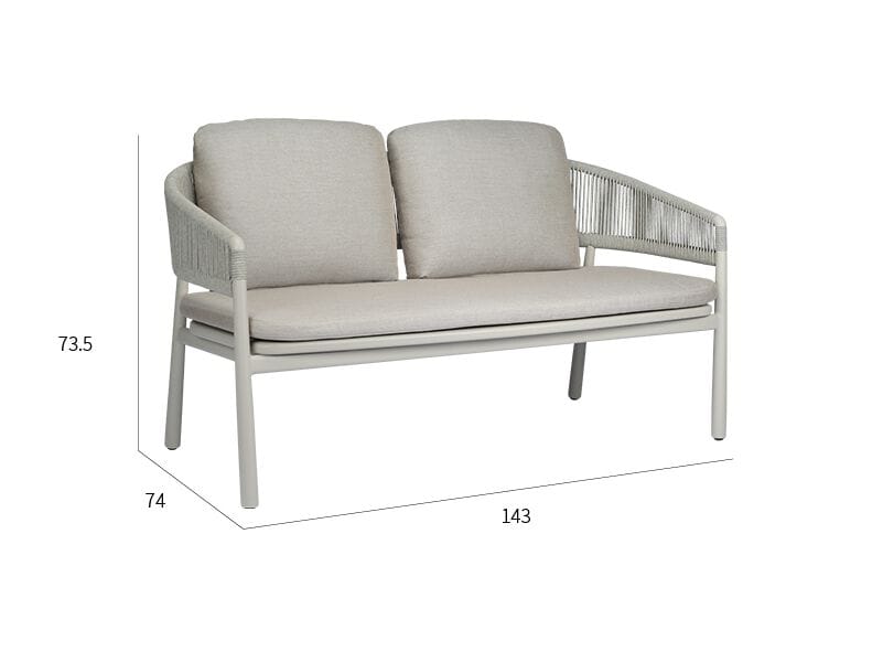 2-местный садовый диван из ротанга VINEKO Hipo ARCH-00140273 - Вид №5