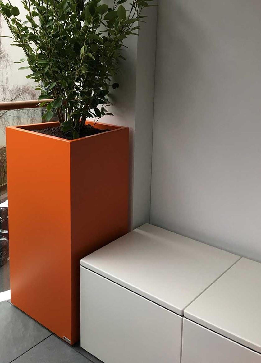 IMAGE'IN Скамья из фибробетона и алюминия с контейнером sun-id-1380321 - Вид №4