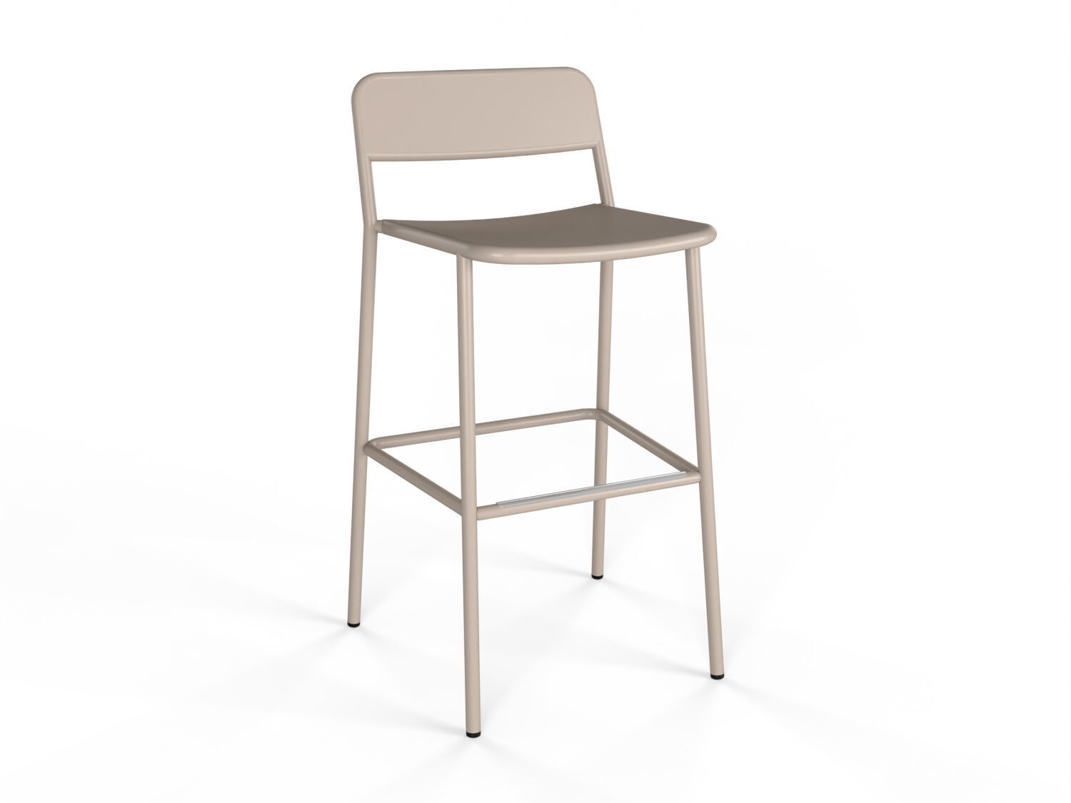 Высокий алюминиевый садовый стул со спинкой YAAZ Edi ARCH-00006383 - Вид №1