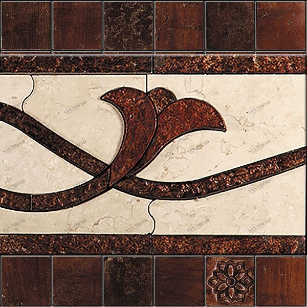 БОРДЮР ИЗ МРАМОРА LI-4 SKALINI FLORAL LI4