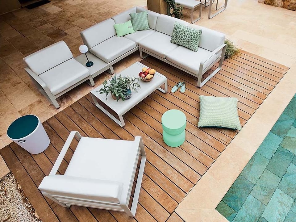 Алюминиевый низкий садовый столик Fermob Bellevie ARCH-00079360 - Вид №1