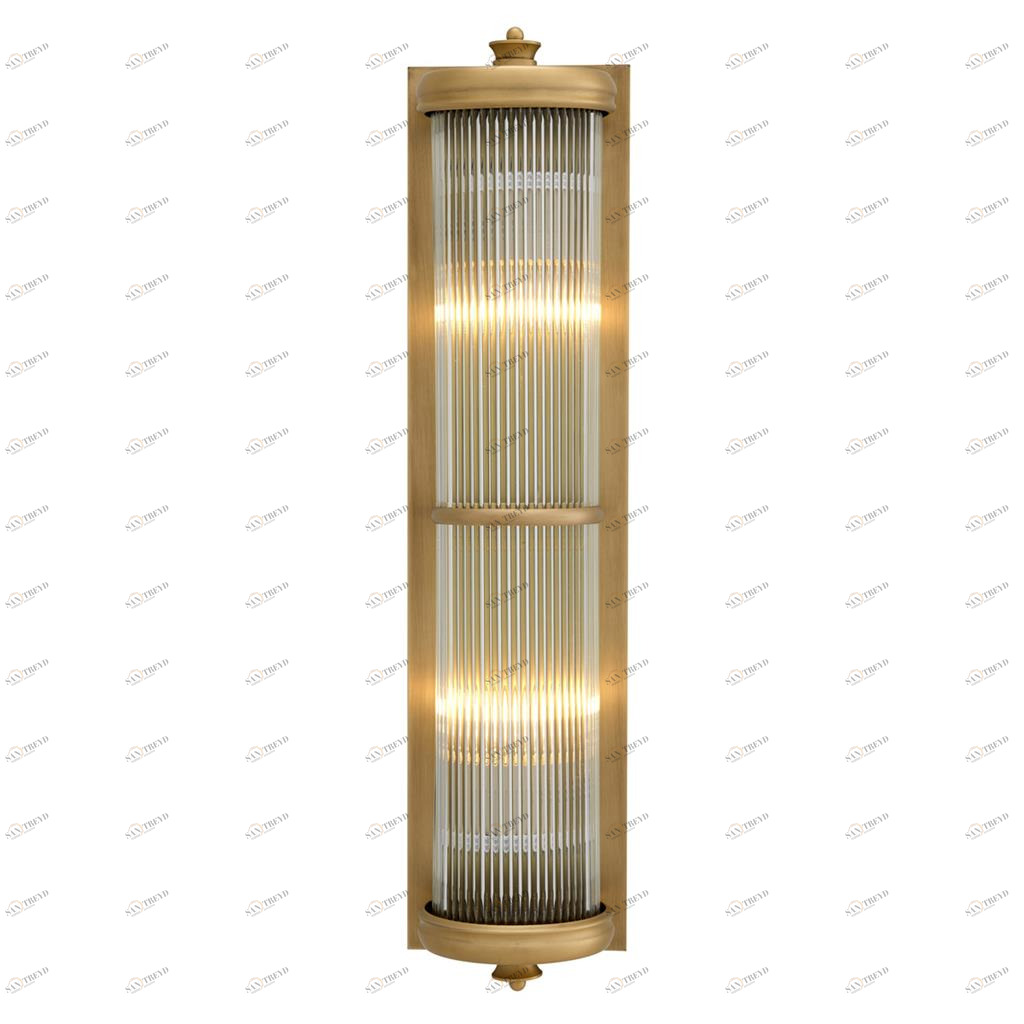 Светильник настенный золотистый Delight Collection Glorious 2 Brass KM0925W-2B brass DELIGHT COLLECTION  00-3882874 Золото 