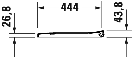 0021110000 Крышка сиденье для унитаза Duravit Viu - Вид №2