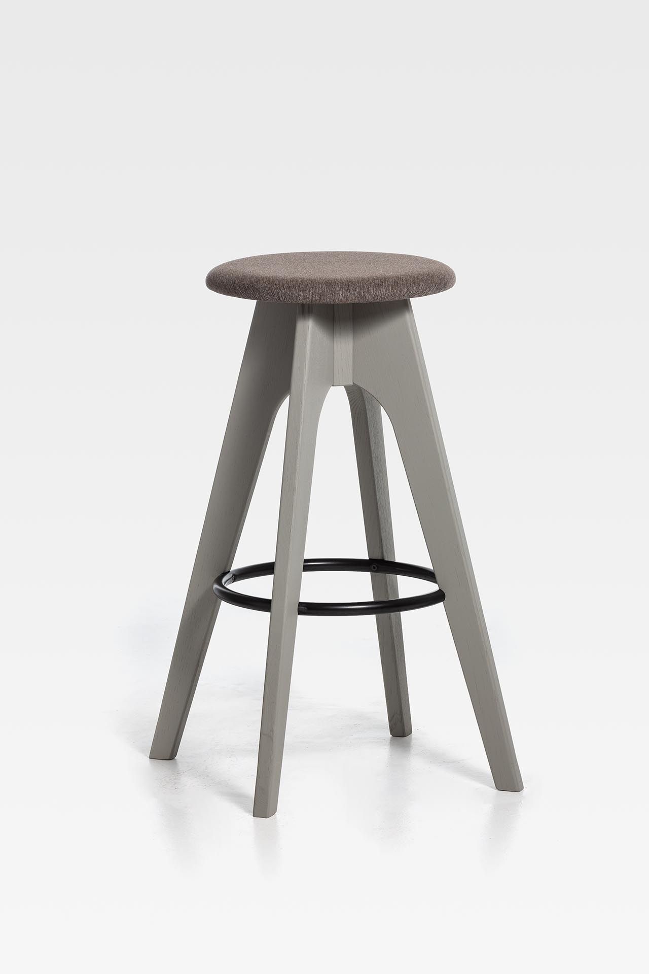 Высокий деревянный стул с мягким сиденьем SIPA Tommy ARCH-00124539 - Вид №4