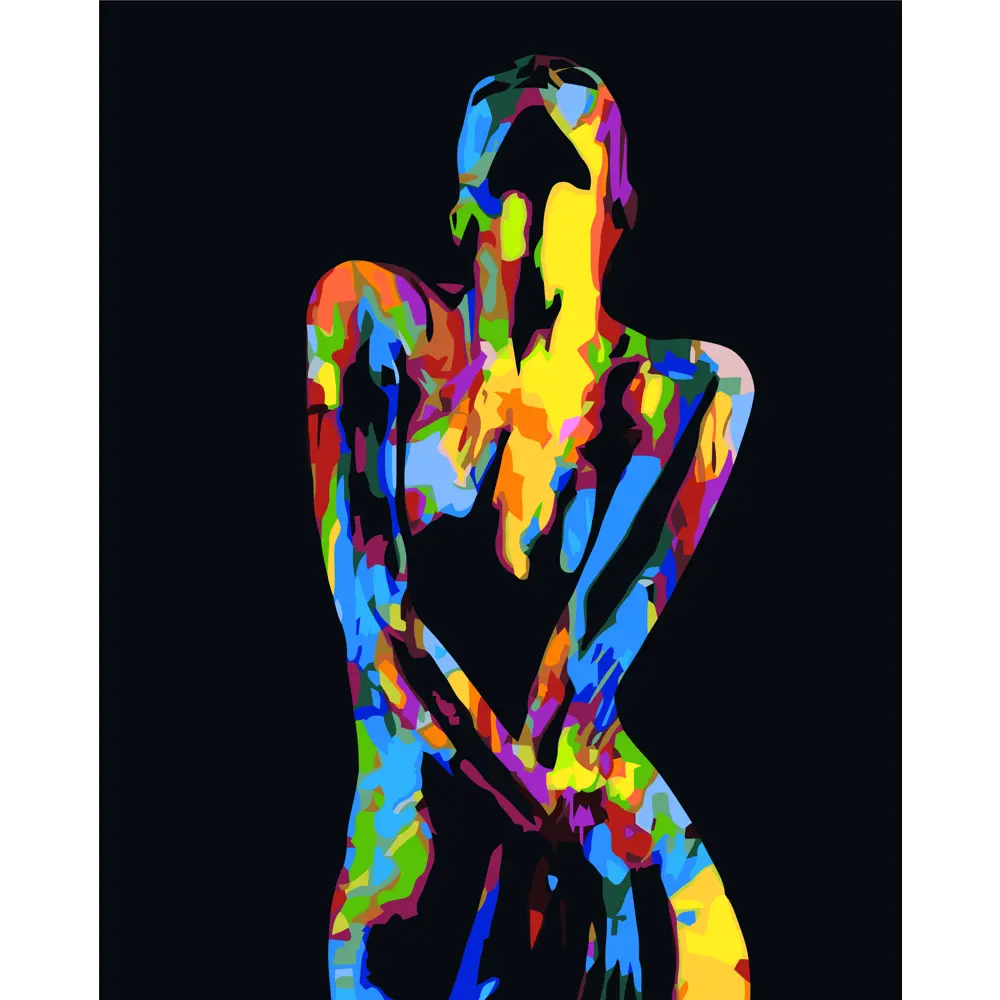 Картина по номерам Язык тела 40х50 см FBRUSH STLM-2153654