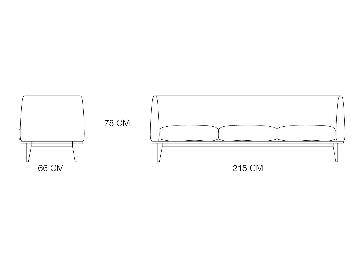 3-местный тканевый диван Branca Lisboa Sofo ARCH-00110223 - Вид №11