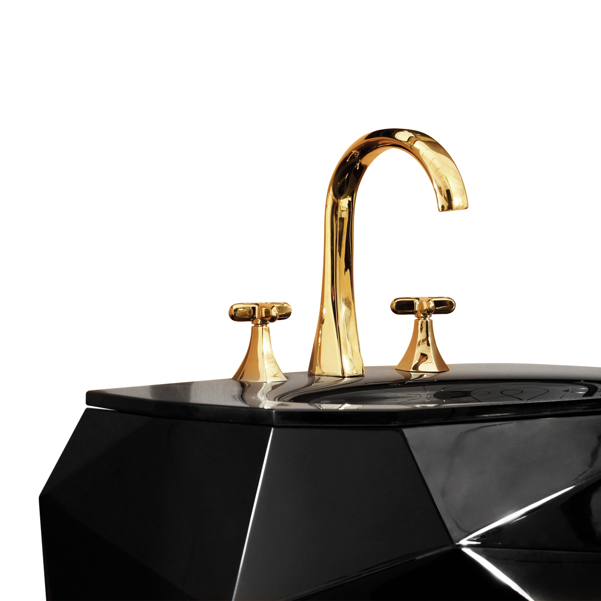 Diamond Freestanding Напольная раковина стоящая прямоугольная Covethouse  - Вид №2