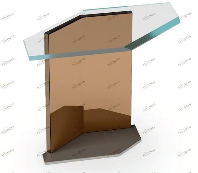 Reflex Шестиугольный сервировочный столик из стекла Cubitum sun-id-1369199