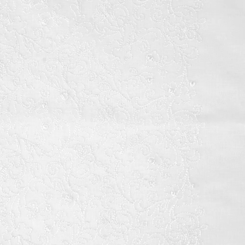 Тюль с вышивкой батист 290 см цвет кремовый ELIT HOME STLM-2188712 - Вид №1