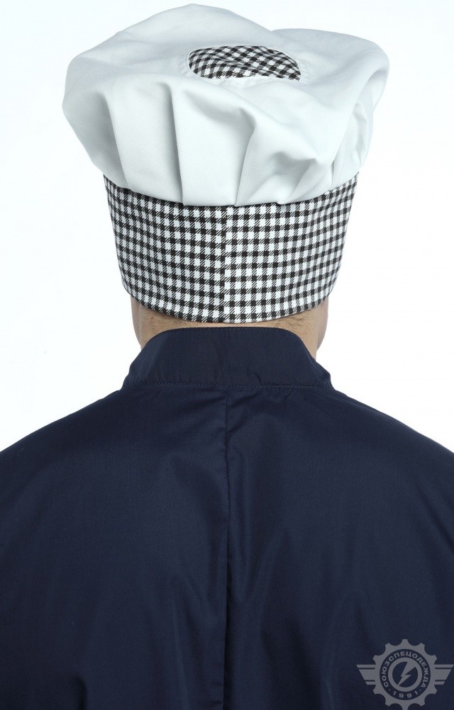 58430 Колпак поварской клетка  Повар  размер Спецодежда  - Вид №4