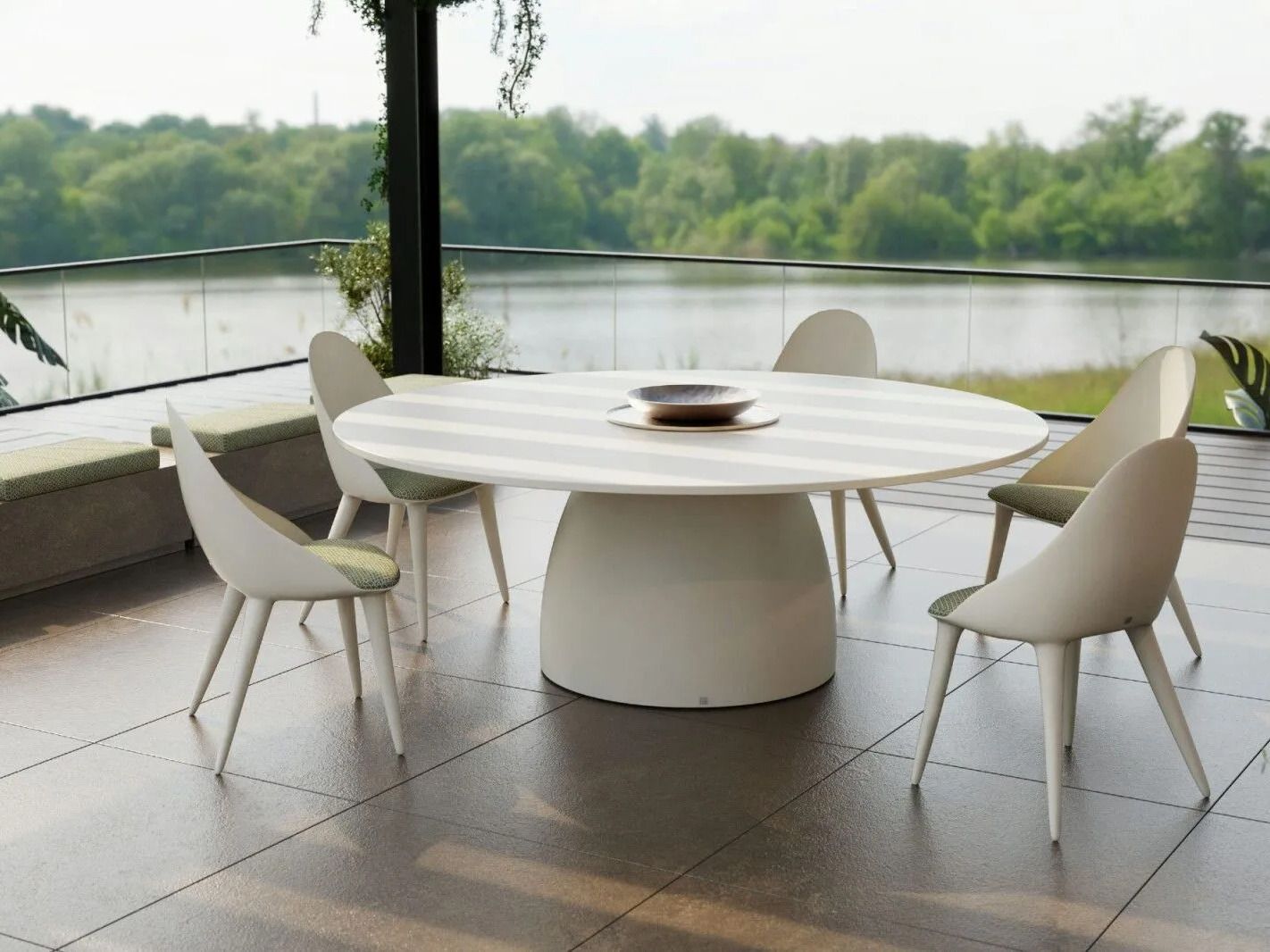 Круглый стол из стекловолокна GANSK BARREL ARCH-00124204 - Вид №3