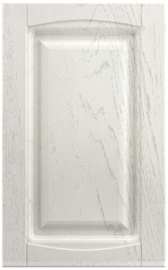 Фасады для кухни Кантри Фрезеровка «Кембридж» Дуб фактурный белый №513