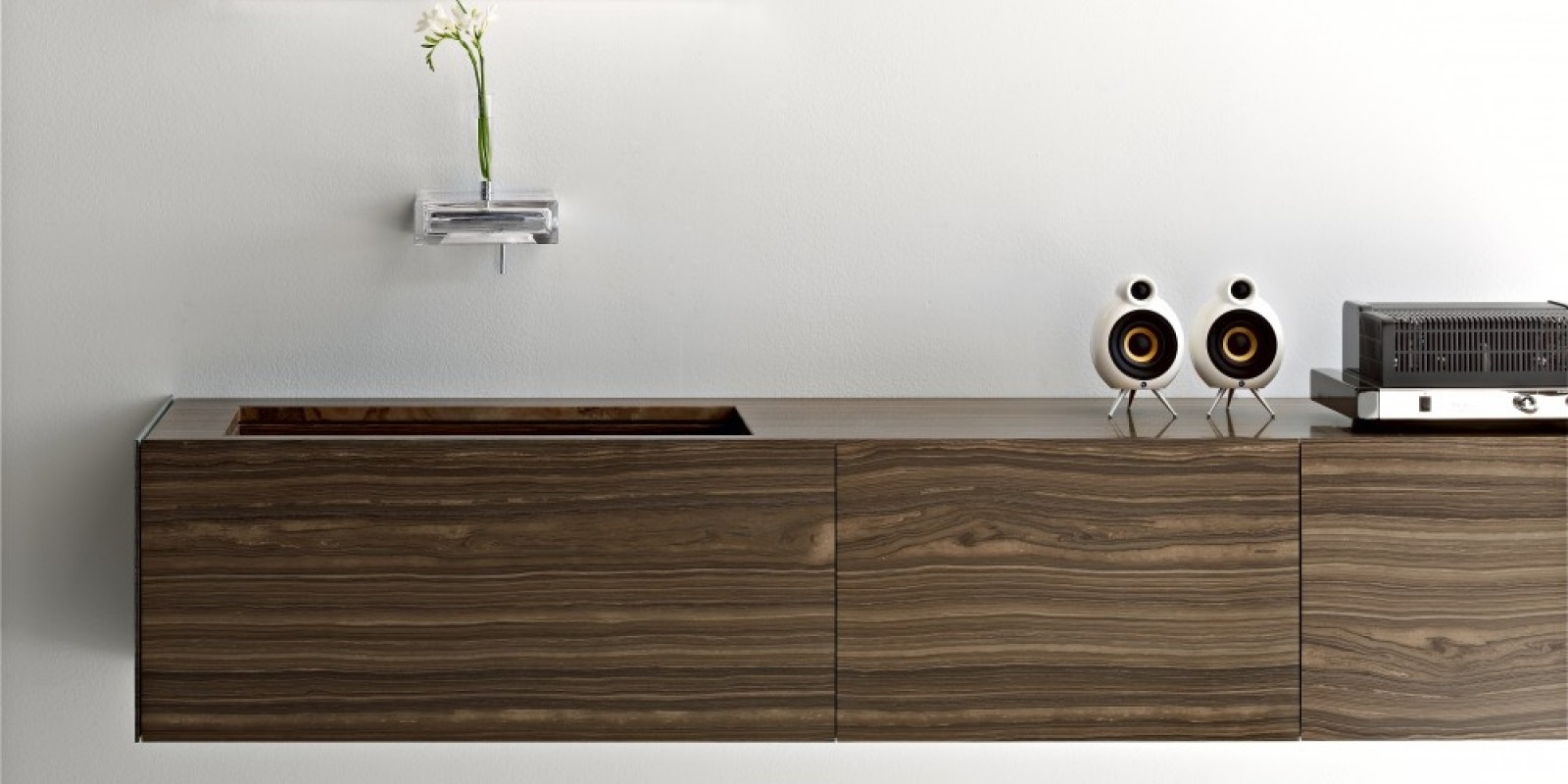 Toscoquattro Комплект мебели для ванной 03 из мрамора TIME коричневый T3150TB17S2TB - Вид №1