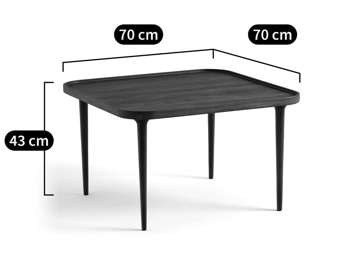 Квадратный журнальный столик из грецкого ореха AMPM MAGOSIA ARCH-00007096 - Вид №8