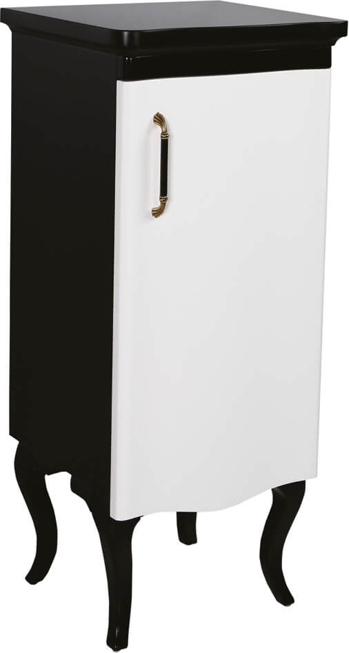 Антикварный высокий шкаф черно-белый / AN2115.01.SB Antik Creavit  - Вид №1