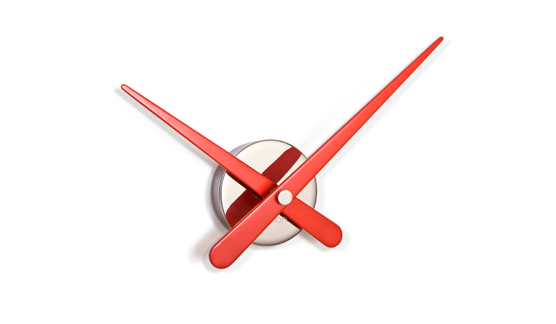 072385 Настенные часы mini L красный лак Nomon Rodon 