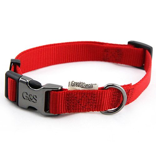 ПР0041961 Ошейник для собак 20x350-550мм нейлон Красный Great&Small 