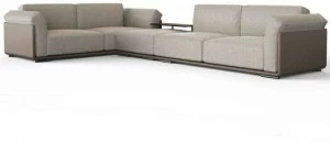 Now & Future Угловой диван из ткани с полкой для журналов