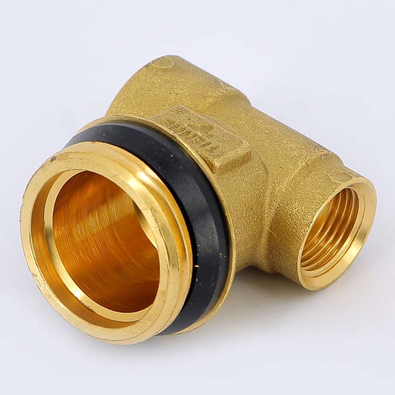 Концевик (тройник) для коллектора TIEMME 1/2"х1"х3/8" 1950001 - Вид №2