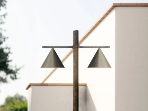 Латунный светодиодный уличный фонарь для сада