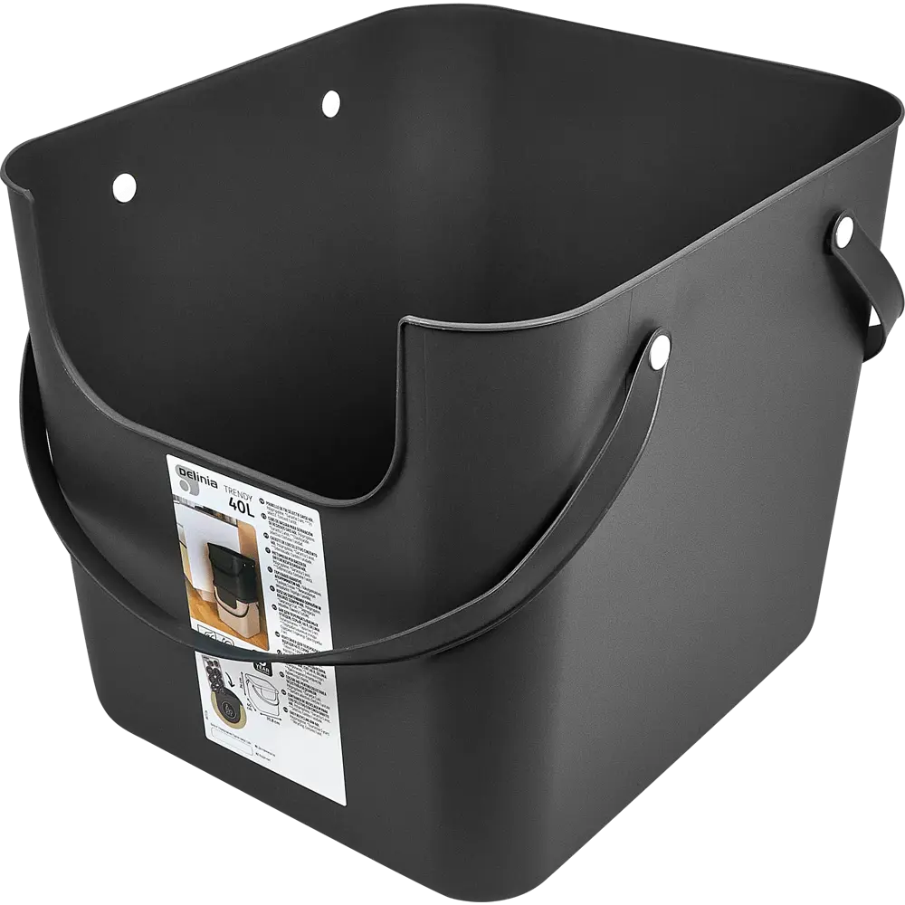 Контейнер для сортировки отходов DELINIA 40 л серый 85310145 STLM-0867729 - Вид №2