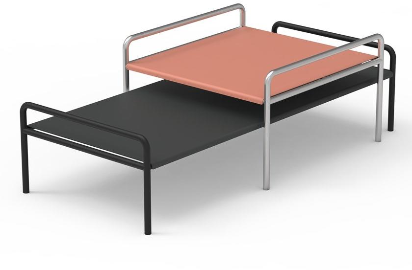 GANDIABLASCO Прямоугольный журнальный столик из нержавеющей стали Onsen sun-id-1439562 - Вид №1