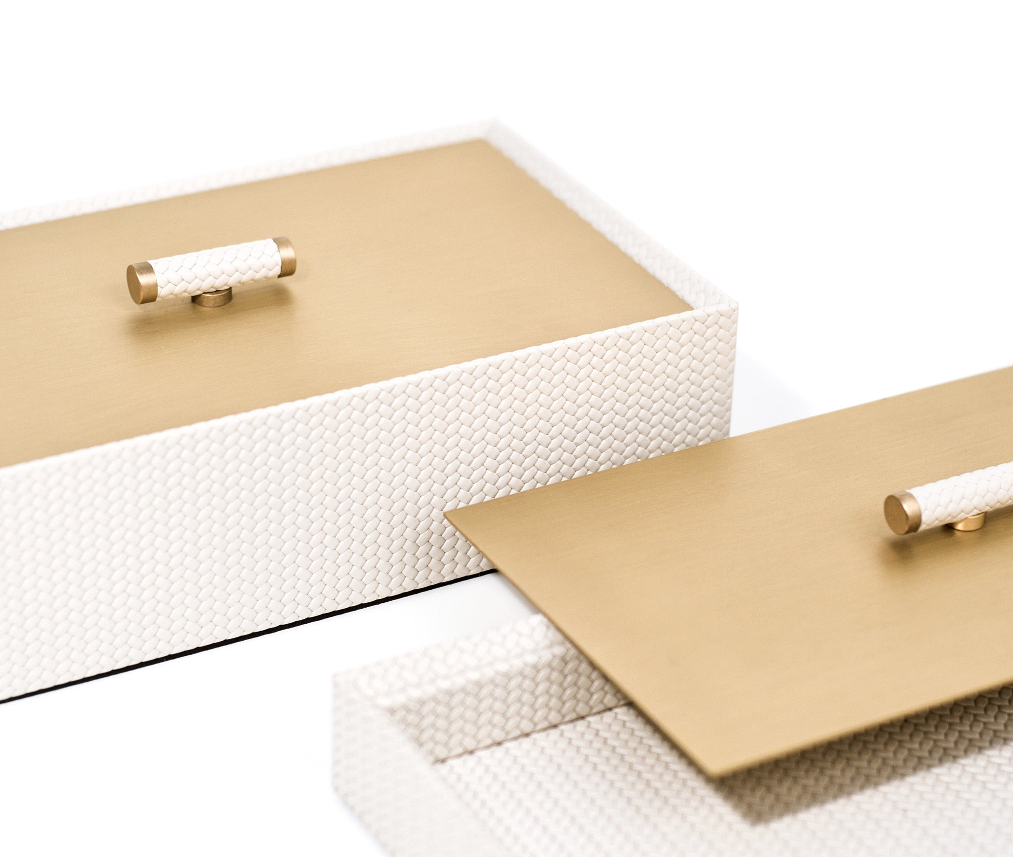 Коробка Iside - 27X15XH4,5 см / металл-хром/ари-кожа_темно-серый Pinetti 00.1240.037.055 - Вид №2