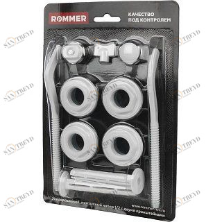 Монтажный комплект для радиаторов 1/2" ROMMER 11 в 1 89575