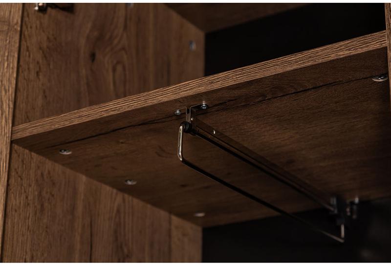 1688 Шкаф одностворчатый Loft 60 см Дуб Табак R-HOME 4009292h_Табак - Вид №5