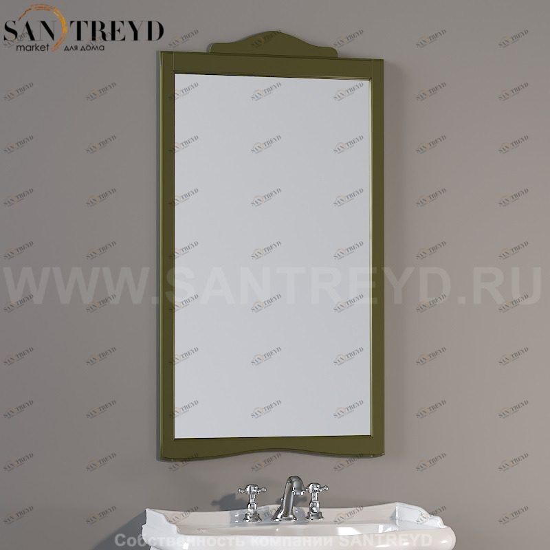 731352 Зеркало с рамой 63x116. Retro Kerasan