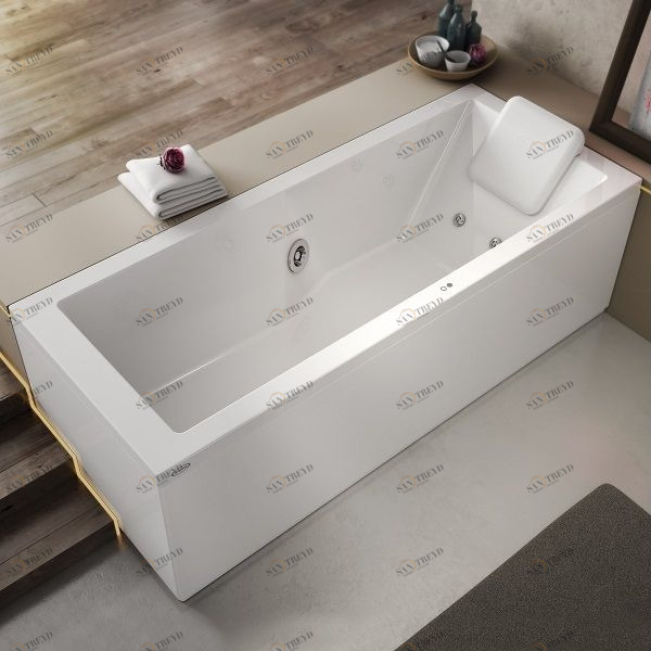 Ванна с гидромассажем "BASE" Energy 170 угловая 9443-773A Dx Jacuzzi 9443773ADX