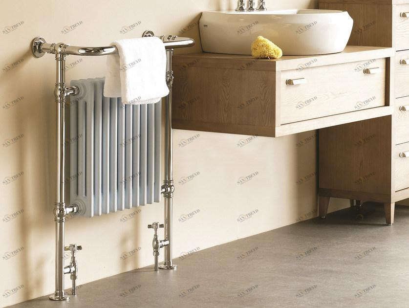 Cinier Вертикальный чугунный полотенцесушитель на полу Belle epoque sun-id-1454213