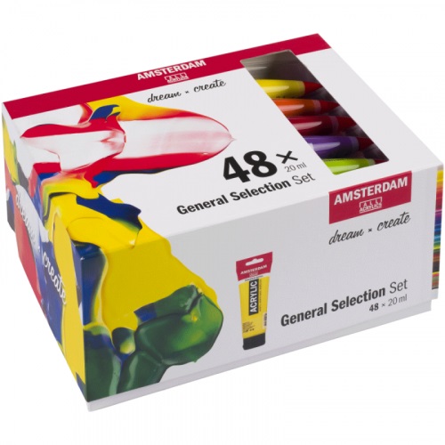 17820448 Краска акриловая Набор акриловых красок Amsterdam Standart 48цв*20мл 20 мл Royal Talens 