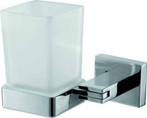 H4020/08CR Sanibano Celeste, настенный стеклянный стакан, цвет хром