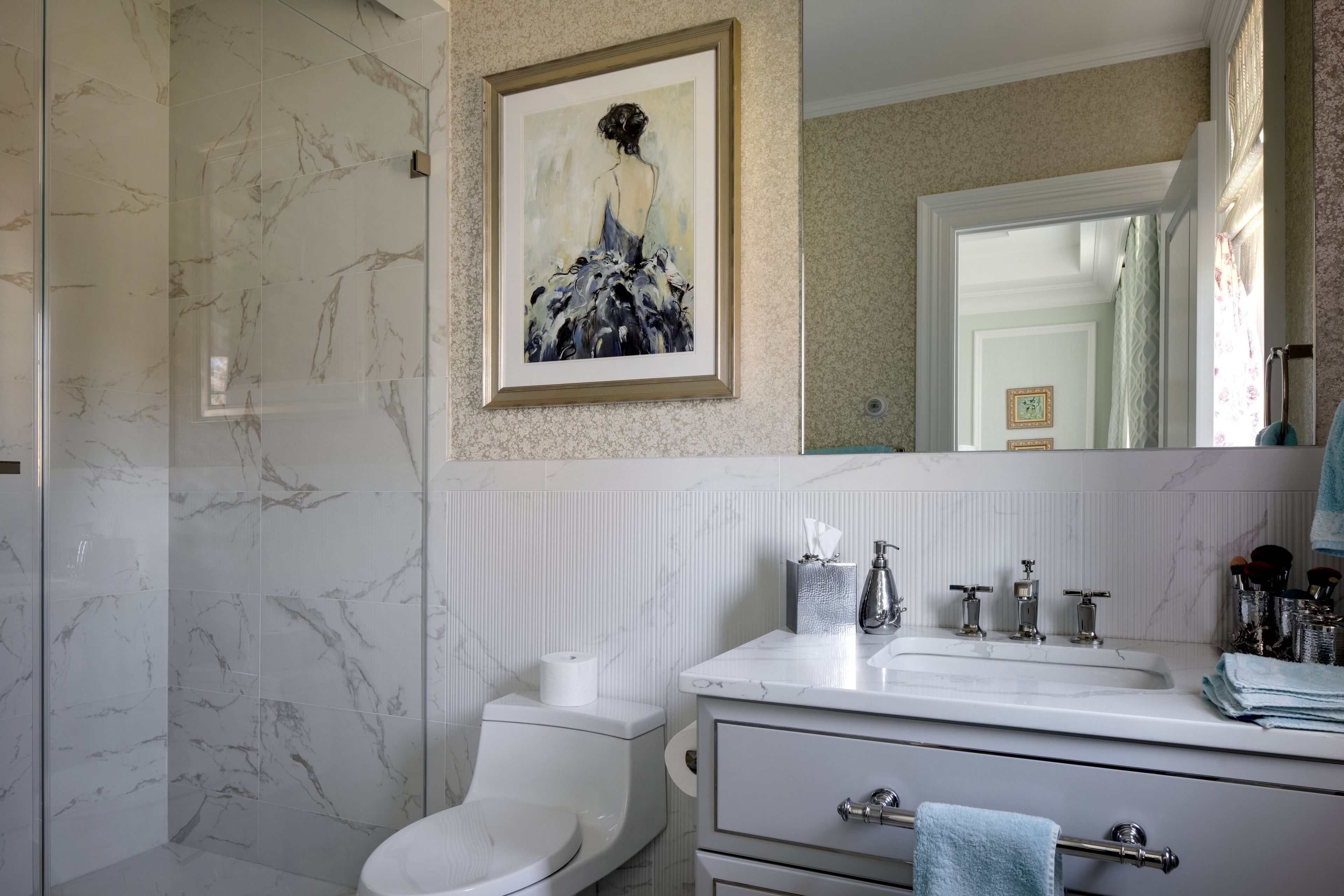 Подвесной умывальник с ящиками Martini Interiors Чикаго-Северный Берег ARCH-00003978