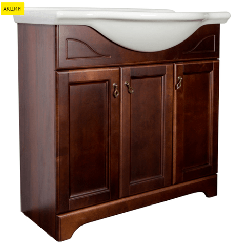 O-mebel напольная Тумба Классик 85 Орех Белый ORANGE sun-id-1517197 - Вид №1