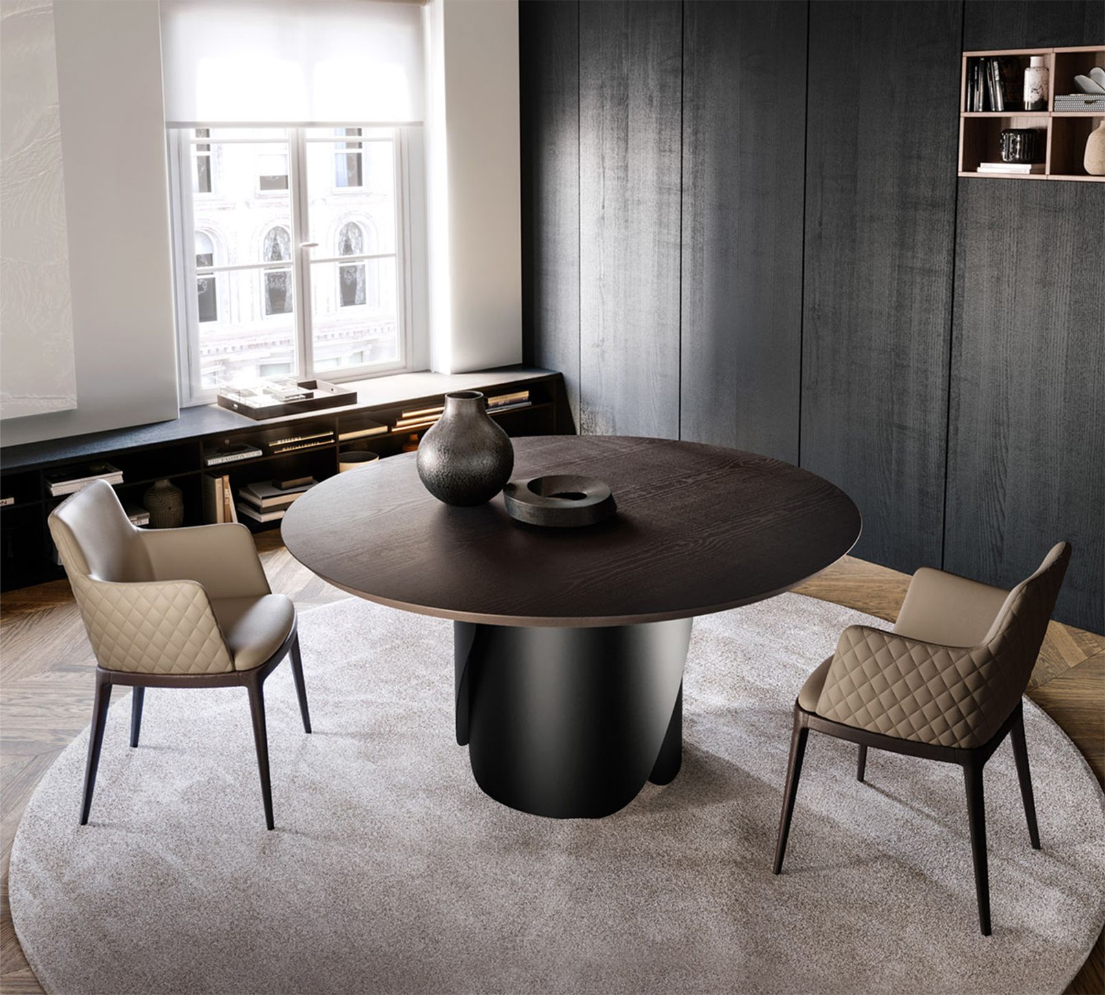 Круглый деревянный стол EFORMA Onda ARCH-00106808 - Вид №1