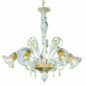 Подвесная люстра Ideal Lux Ca DOro SP5 IDEAL LUX ДИЗАЙНЕРСКИЕ, CA DORO 057266 Бежевый